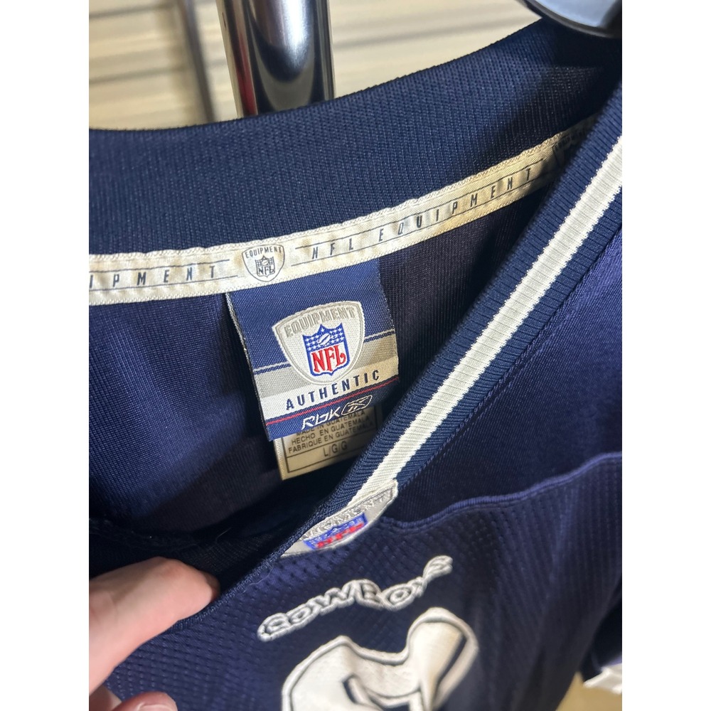 Reebok Jersey Mens L Navy Tony Romo Dallas Cowboys NFL Equipment Authentic Mesh - Picture 2 of 11